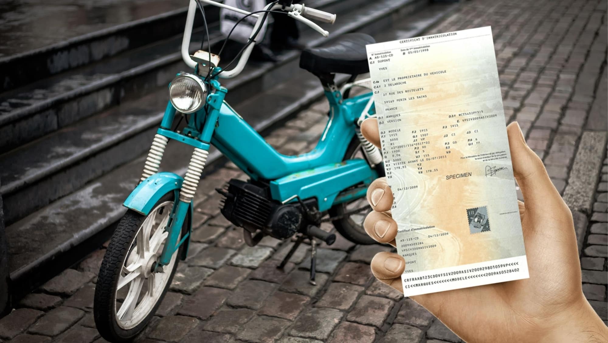 Changement carte grise pour mobylette